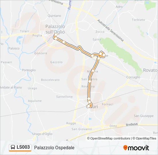 LS003 Bus Line Map