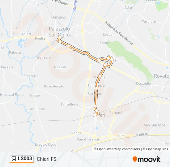 LS003 Bus Line Map