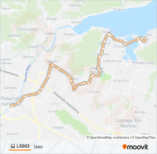 LS003 Bus Line Map