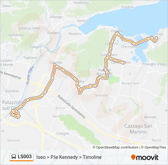 LS003 Bus Line Map