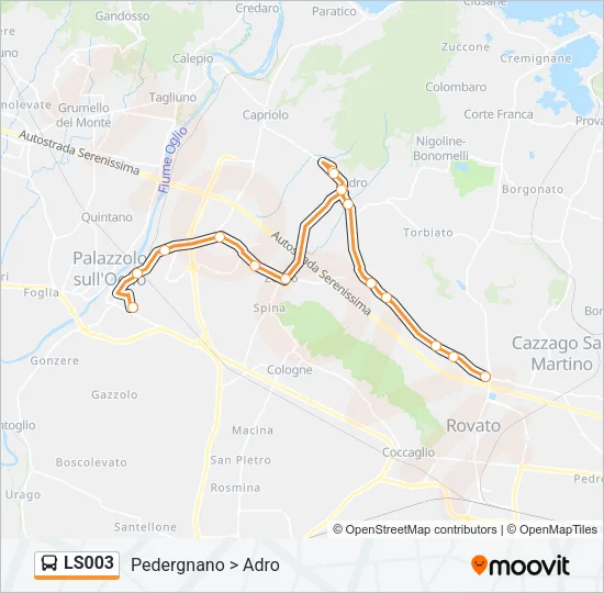 LS003 Bus Line Map