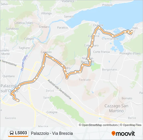 LS003 Bus Line Map