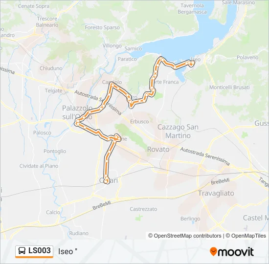 LS003 Bus Line Map