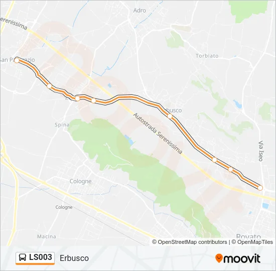 LS003 Bus Line Map