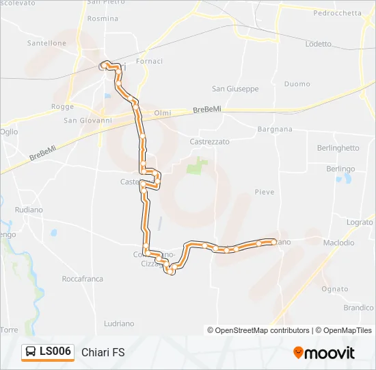 LS006 Bus Line Map