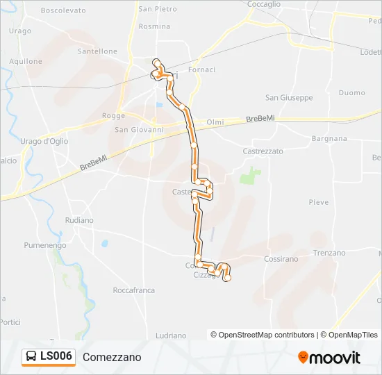 LS006 Bus Line Map