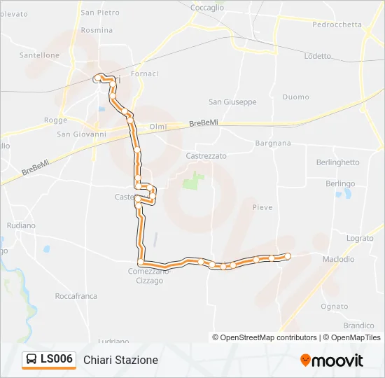 LS006 Bus Line Map