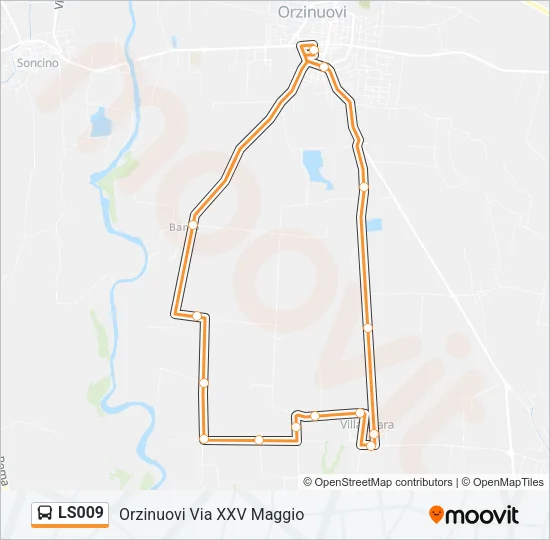 LS009 Bus Line Map