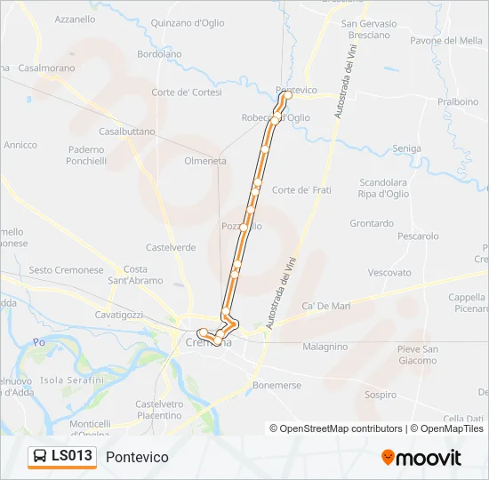 LS013 Bus Line Map