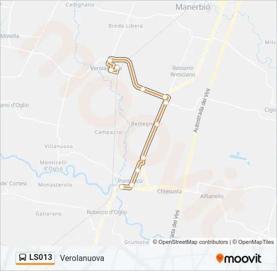 LS013 Bus Line Map