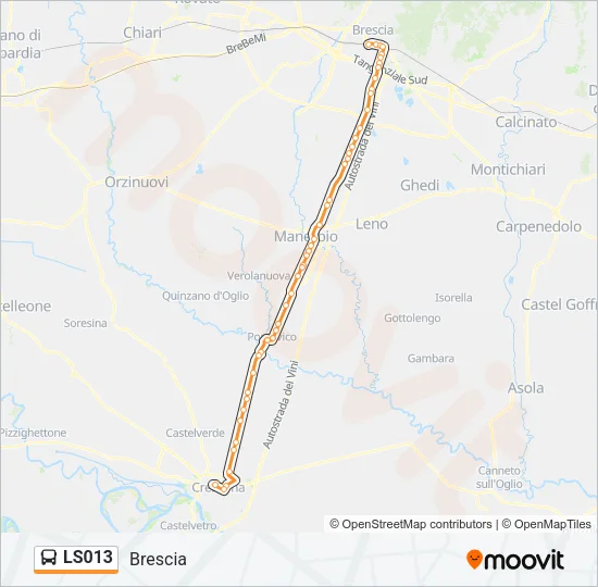 LS013 Bus Line Map