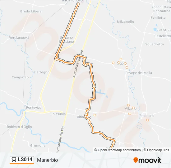 LS014 Bus Line Map