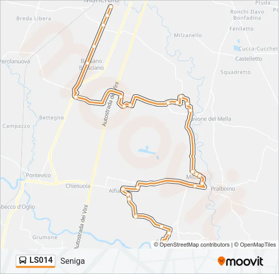 LS014 Bus Line Map