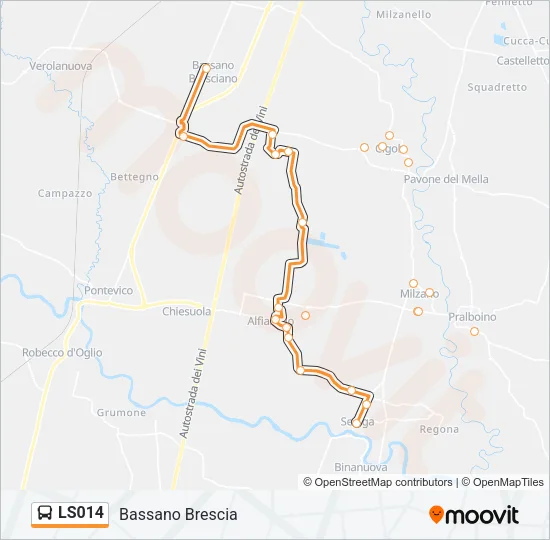 LS014 Bus Line Map