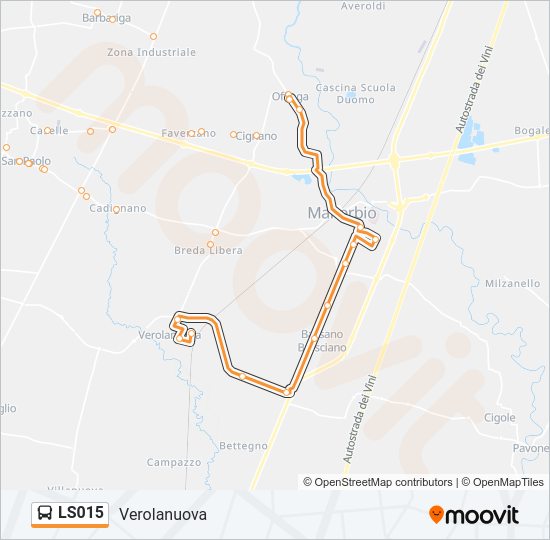 LS015 bus Line Map