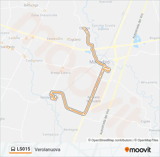 LS015 Bus Line Map