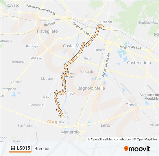 LS015 bus Line Map