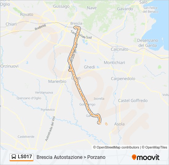 LS017 bus Line Map