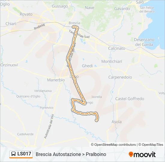 LS017 Bus Line Map