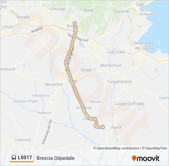 LS017 Bus Line Map