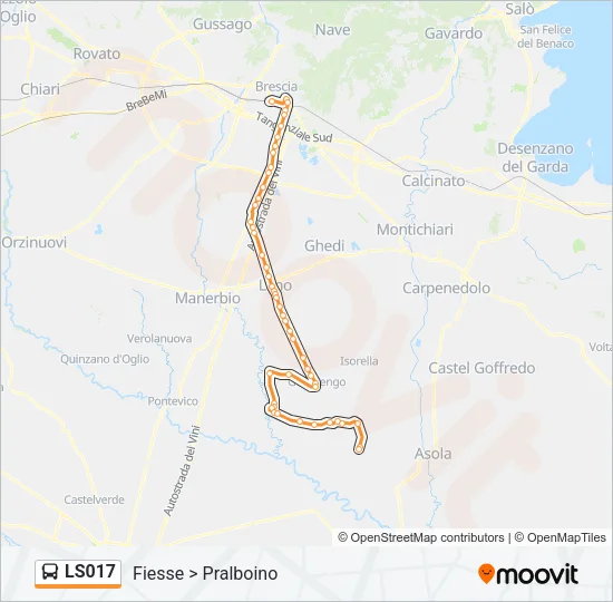 LS017 Bus Line Map