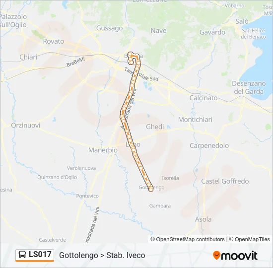 LS017 Bus Line Map