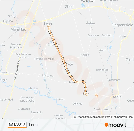 LS017 Bus Line Map
