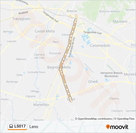 LS017 Bus Line Map