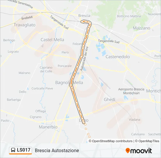 LS017 Bus Line Map