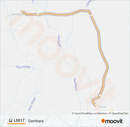 LS017 Bus Line Map