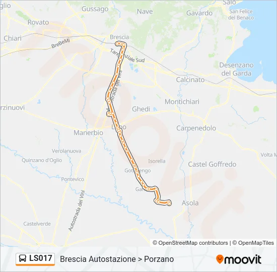 LS017 Bus Line Map