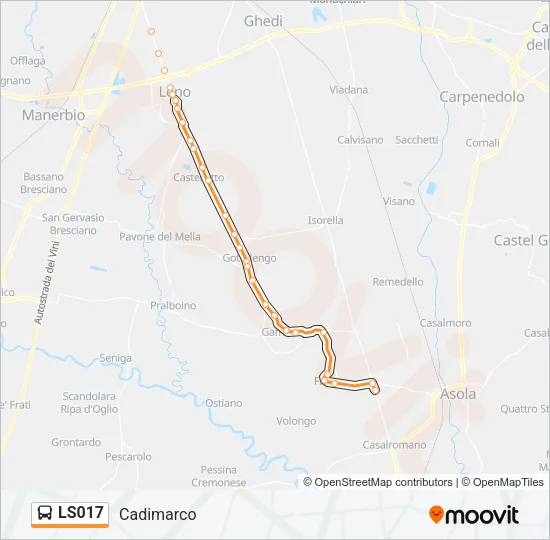 LS017 Bus Line Map