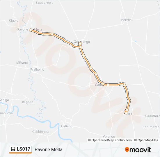 LS017 Bus Line Map