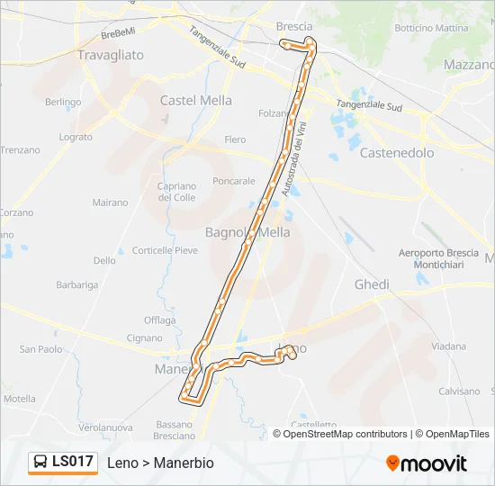 LS017 Bus Line Map