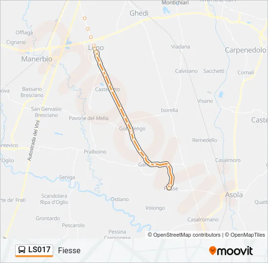LS017 Bus Line Map
