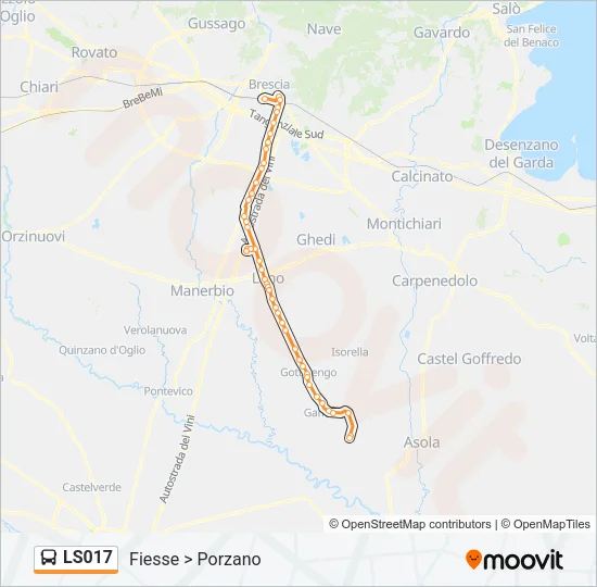 LS017 Bus Line Map