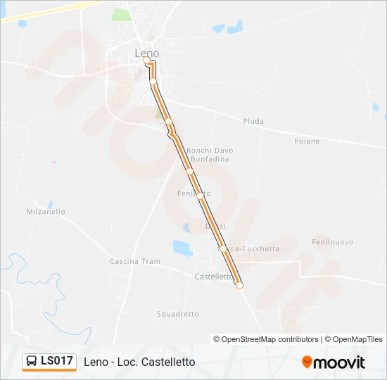 LS017 Bus Line Map
