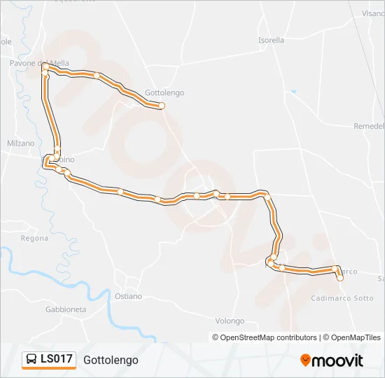 LS017 Bus Line Map