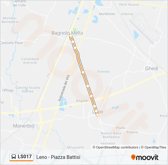 LS017 Bus Line Map