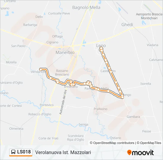 LS018 Bus Line Map