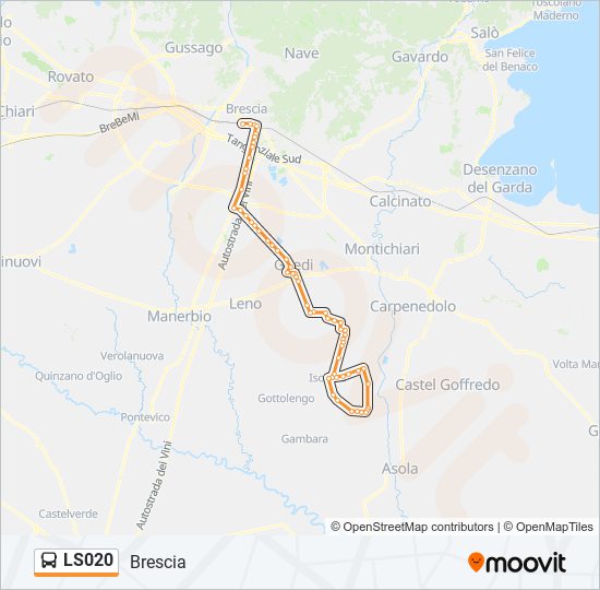 LS020 bus Line Map