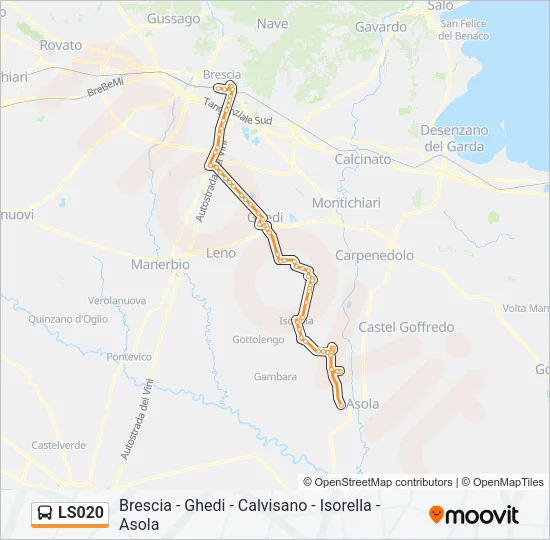 LS020 Bus Line Map