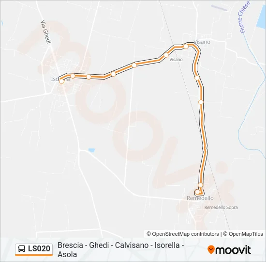 LS020 Bus Line Map