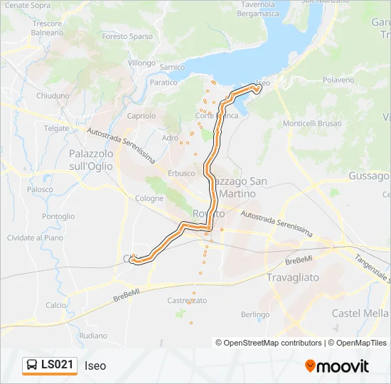 LS021 Bus Line Map