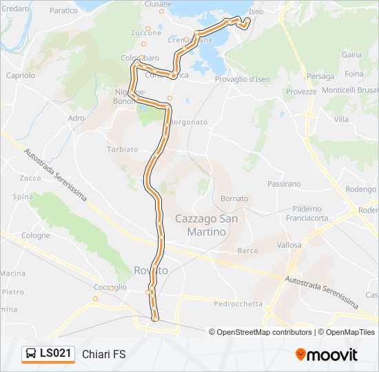 LS021 bus Line Map