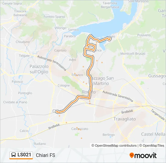 LS021 Bus Line Map