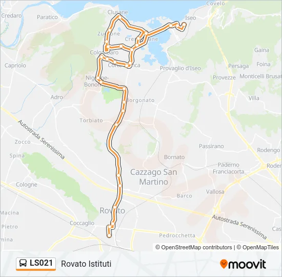 LS021 Bus Line Map