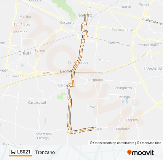 LS021 Bus Line Map