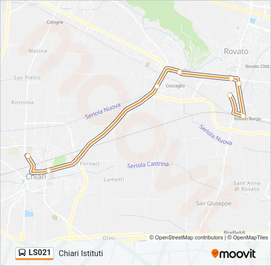 LS021 Bus Line Map