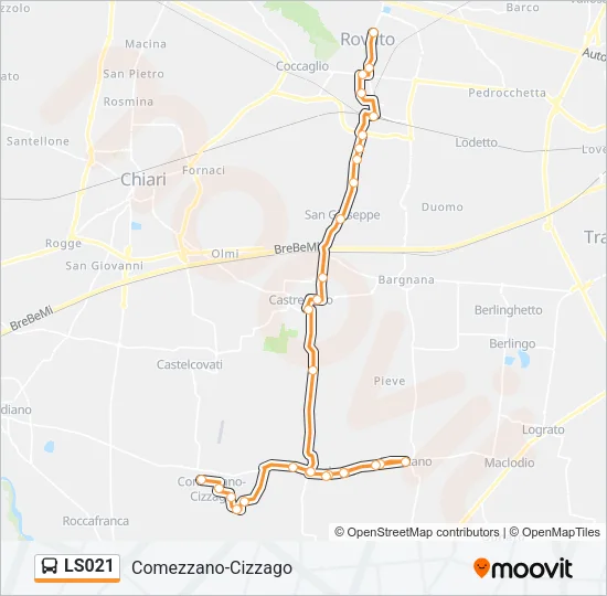 LS021 Bus Line Map